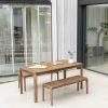 Alexander Rose Bolney 4-Seater Dining Set with Backless Benches - Image 2