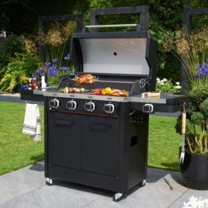 NORFOLK GRILLS Atlas 400 Gas 4-Burner Barbecue with Side Burner