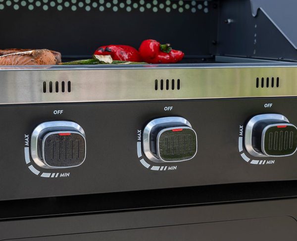 NORFOLK GRILLS - Vista 300 Gas 3-Burner Barbecue with Side Burne