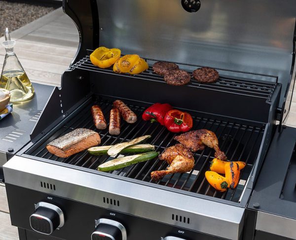 NORFOLK GRILLS - Vista 300 Gas 3-Burner Barbecue with Side Burne
