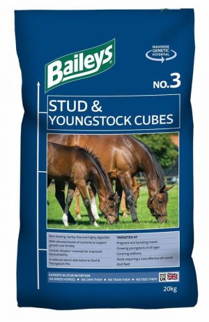 Baileys No.3 Stud & Youngstock Cubes 20kg Baileys No.3 Stud & Youngstock Cubes 20kg