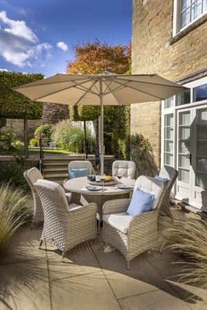 Hartman Eton 6 Seat Round Dining Set with Lazy Susan