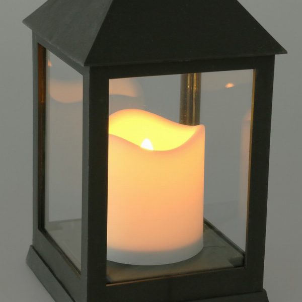 24cm bo lantern with candle