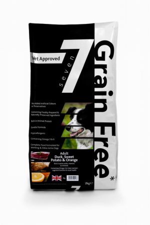 Seven GF Adult Duck with Sweet Potato & Orange Dog Food 2kg