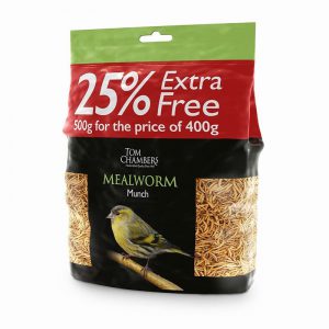 Mealworm Munch400g 25% FOC 500g Cat 3 ABP Not for human use