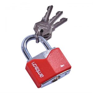 40mm RHOMBIC CHROME PLATED IRON PADLOCK