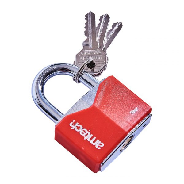 50mm RHOMBIC CHROME PLATED IRON PADLOCK