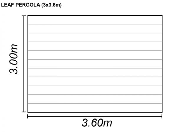 Pandora Leaf Gazebo 3x3.6m