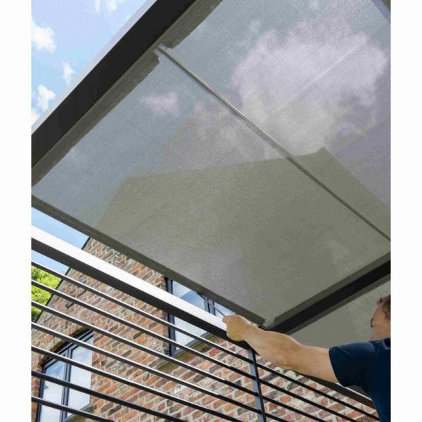 Sliding Roof Gazebo 2.8x2.8m - Grey