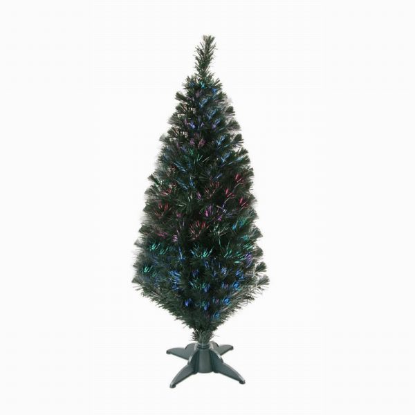 Artificial Christmas Tree 120cm classic green fibre optic
