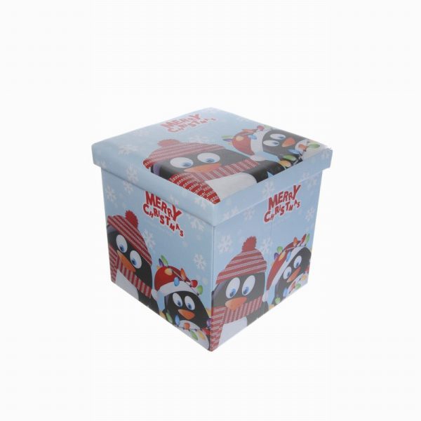 38cm x 38cm foldable penguin storage box