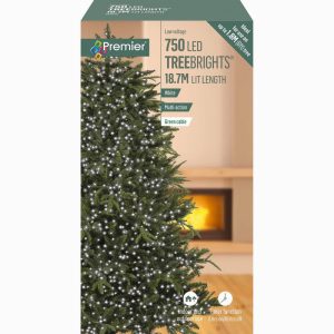 XMAS Lights 750 LED TreeBrights With Timer White