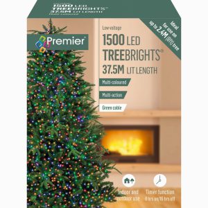 XMAS Premier Multi-Action Treebrights With Timer Multi 1500 LED