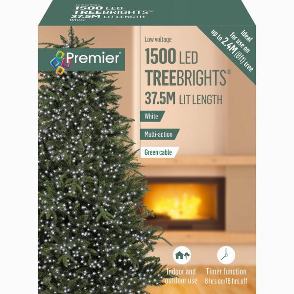 Premier Multi-Action Treebrights With Timer White 1500 LED