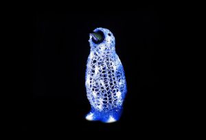 Christmas WEE PETE 30CM ACR. PENGUIN 20L WHITE LED