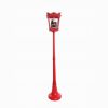 185CM SANTA OD LANTERN RED MUSIC/SNOW