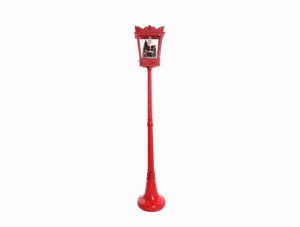 185CM SANTA OD LANTERN RED MUSIC/SNOW