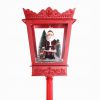 185CM SANTA OD LANTERN RED MUSIC/SNOW - Image 2