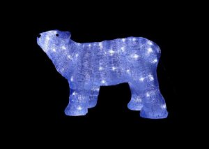 42CM ACRYLIC POLAR BEAR