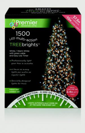 Premier Multi-Action Treebrights With Timer White Warm White 150