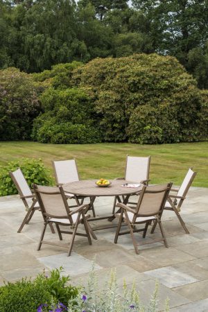 Alexander Rose Sherwood 6 Seater Dining Set