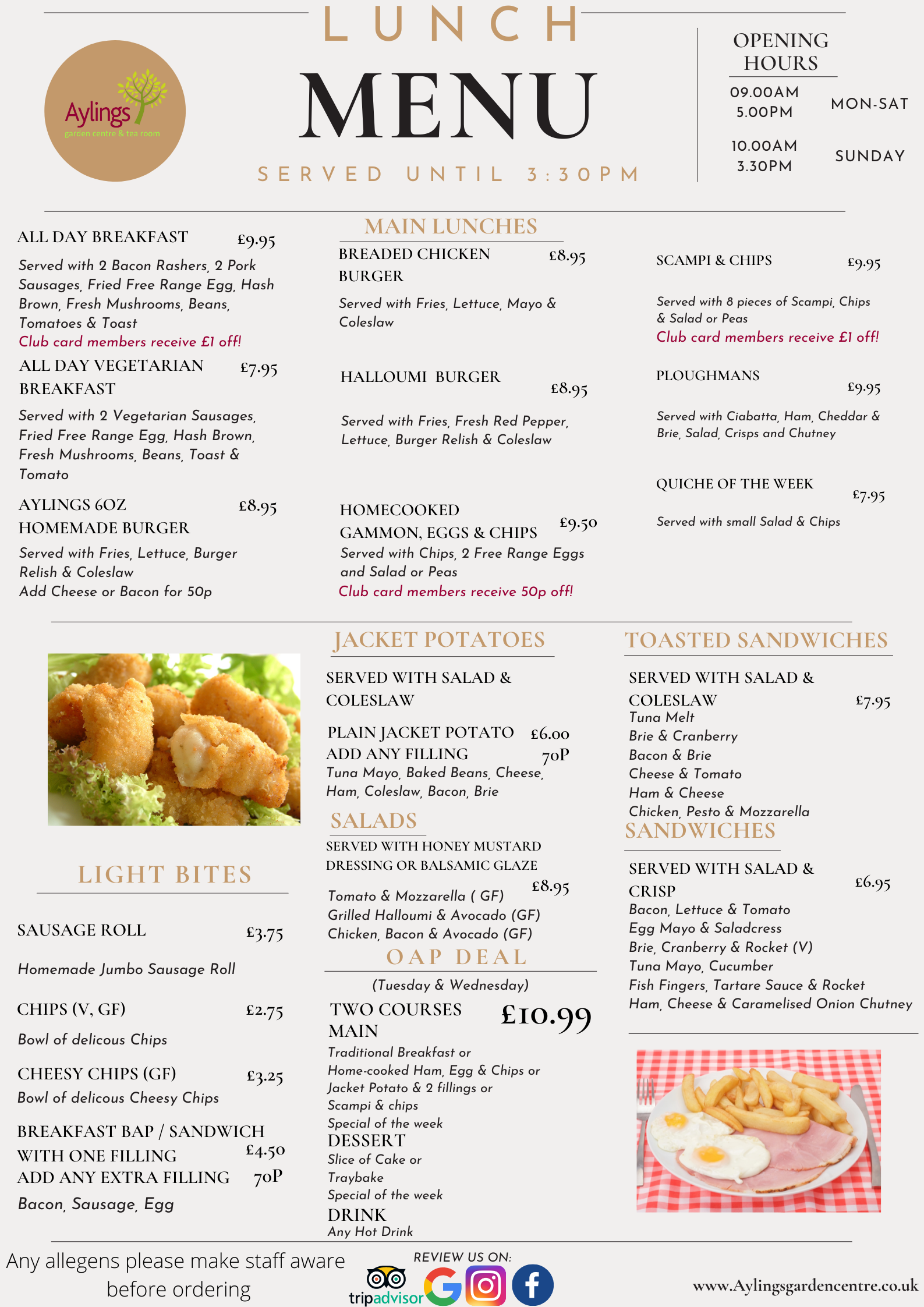 Tea room Aylings Garden Centre